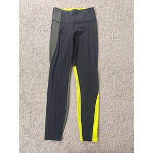 Athleta Women leggings sport running hiking asym colorblock tight sz XS